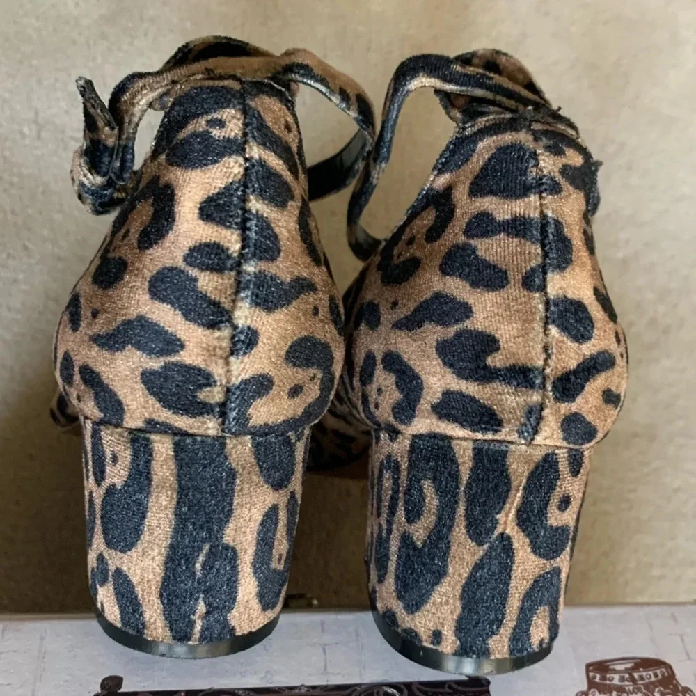 Steven by Steve Madden Vassie Ankle Pump, Animal Prints, 8.5